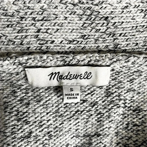 MADEWELL | Marled Knit Midland 100% Cotton Open Cardigan Sweater Size S - Picture 10 of 12